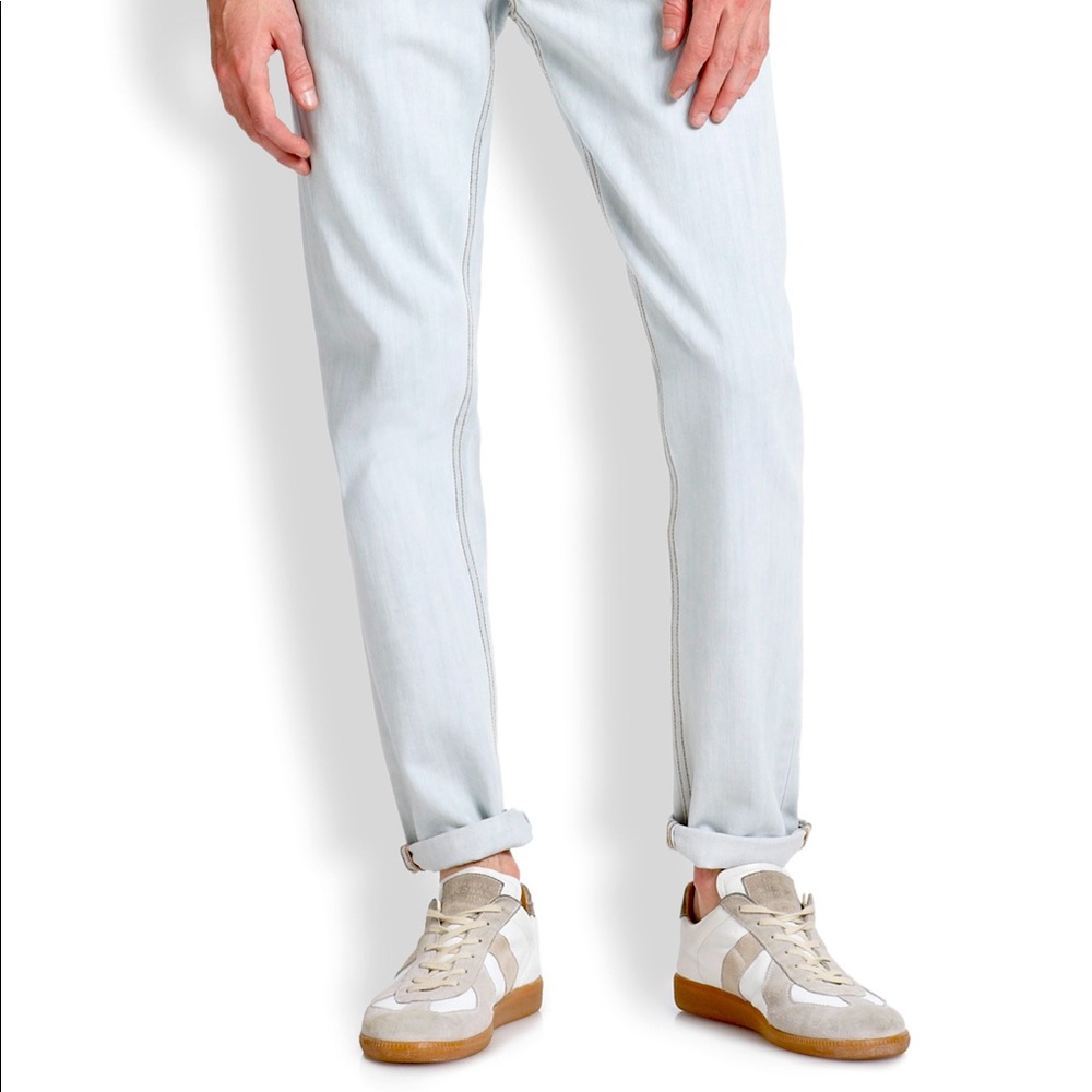 Marc Jacob’s bleached denim jeans
